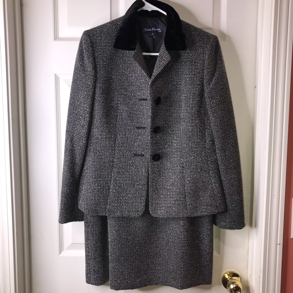 Evan Picone Women’s Suit Blazer Skirt Size 10P